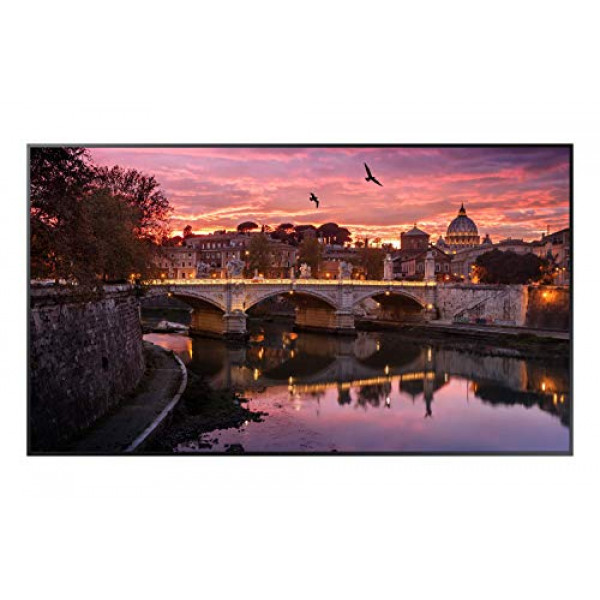 Samsung QB55R 55 inch 4K UHD 3840x2160 LED Commercial Signage Display for Business with HDMI, Wi-Fi, and 3-Year Warranty, 350 nit (LH55QBREBGCXZA)