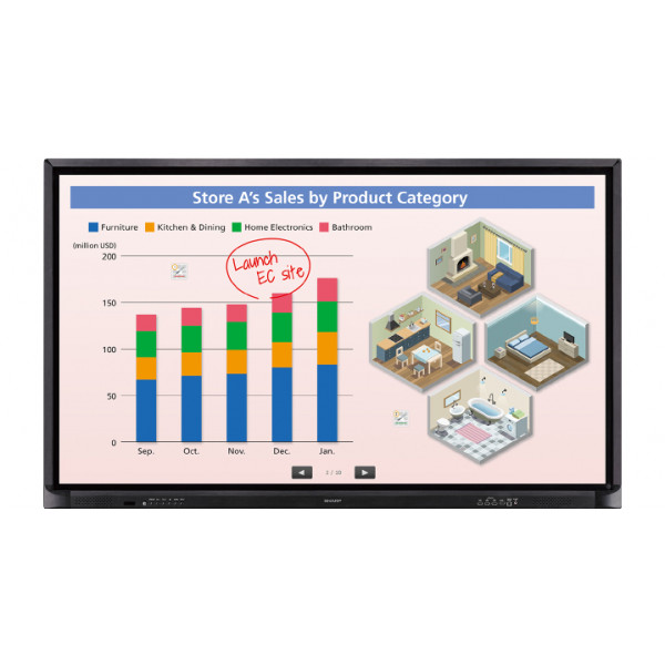 Sharp PN-CE701H AQUOS BOARD Interactive Display