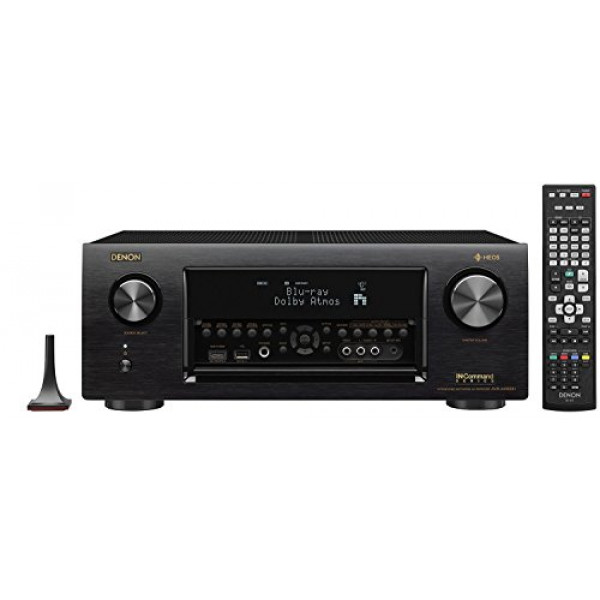 Denon AVR-X4300H 9.2 Channel Full 4K Ultra HD AV Receiver with Built-in HEOS wireless technology featuring Bluetooth and Wi-Fi