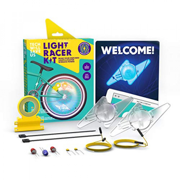 Tech Will Save Us Light Racer Kit | Educational DIY Bike Lights, Ages 8 & Up