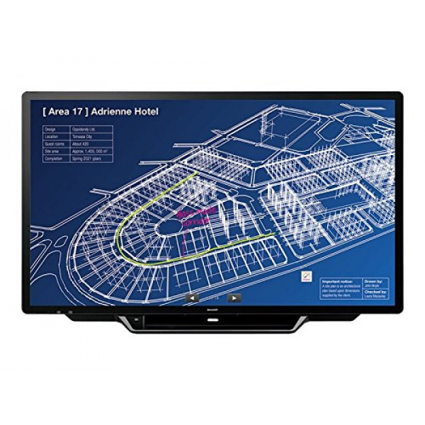 Sharp PN-L705H Aquos 4K UltraHD Multi Touch Commercial LED Display Board