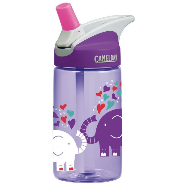 Camelbak-53854 Kids Eddy Water Bottle, 0.4 L, Elephant Love