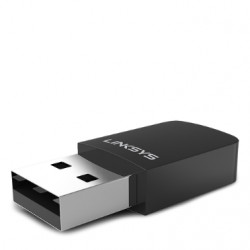 Linksys Max-Stream AC600 Dual-Band MU-MIMO USB Adapter WUSB6100M (Certified Refurbished)