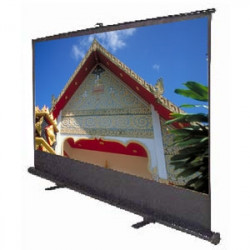 Elite ez-Cinema 100-Inch 16:9 Portable Pull Up Projection Screen White Case