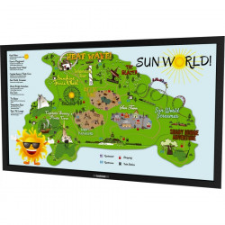 Sunbrite 55" Marquee Series Outdoor Digital Signage – Full Sun Ultra Bright – Landscape Orientation – DS-5525L