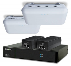Luxul XWS-2510 comes with one XWC-1000, two XAP-1510 AC1900 Dual-Band Wireless APs and PoE Injectors