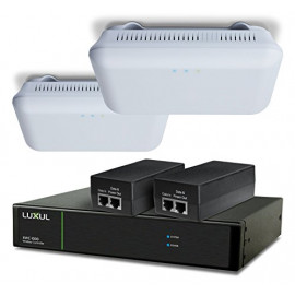 Luxul XWS-2510 comes with one XWC-1000, two XAP-1510 AC1900 Dual-Band Wireless APs and PoE Injectors