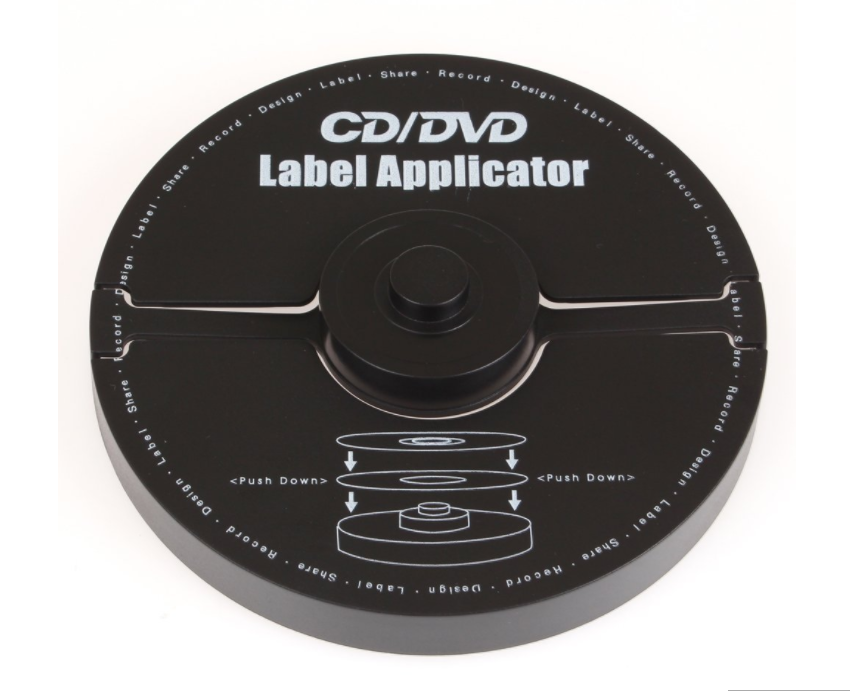 Merax EZ LABEL: CD / DVD Label Applicator (40mm Hole, CD / DVD Applicator)