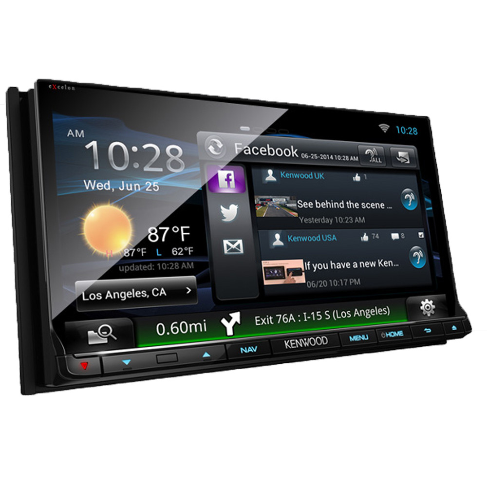 Kenwood eXcelon DNN992 6.95 Inch Touchscreen Navigation Receiver